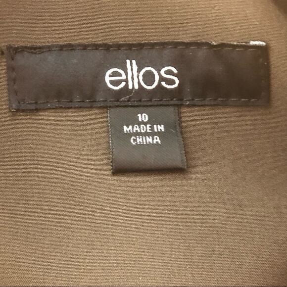 NWOT Ellos Dark Green Soft Shell Lined Jacket Size 10 - Picture 6 of 6